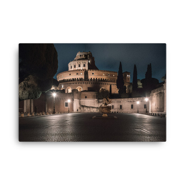 Romes Historic Landmarks canvas - Posterfy.AI