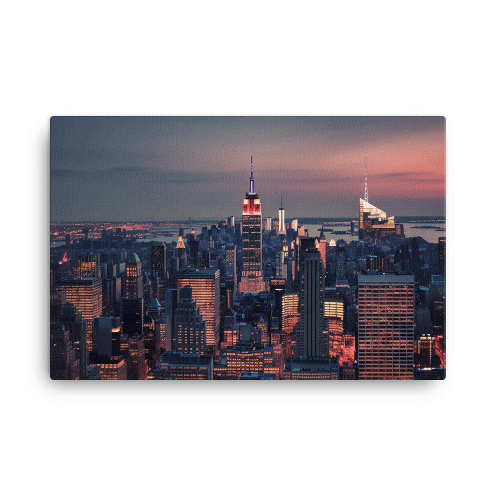 New York City Skyline canvas - Posterfy.AI