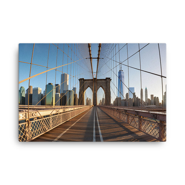 Brooklyn Bridge - A marvel of engineering and design canvas - Posterfy.AI