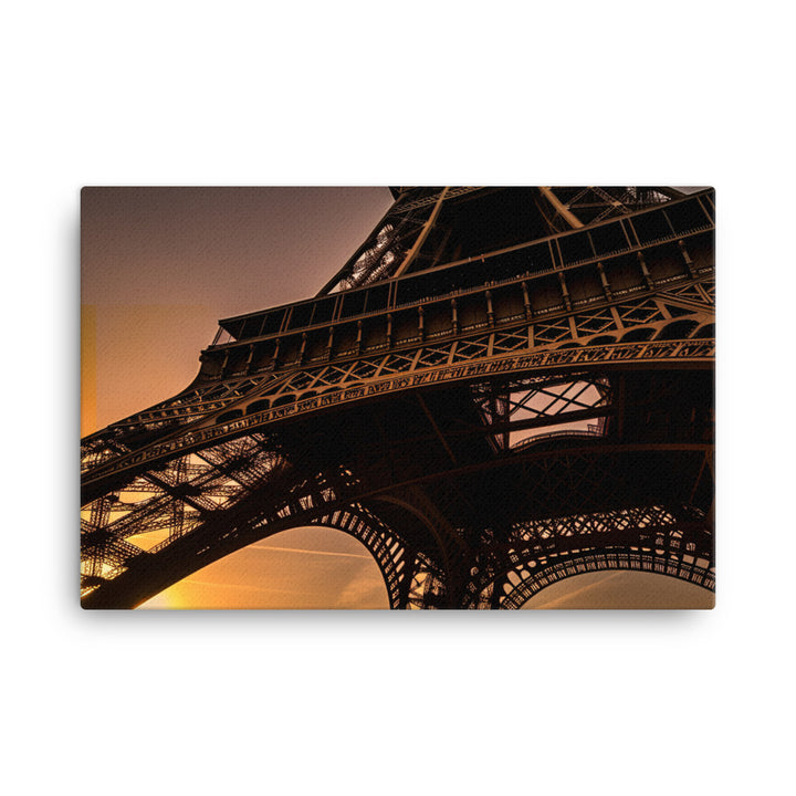 The Eiffel Tower at Sunset canvas - Posterfy.AI