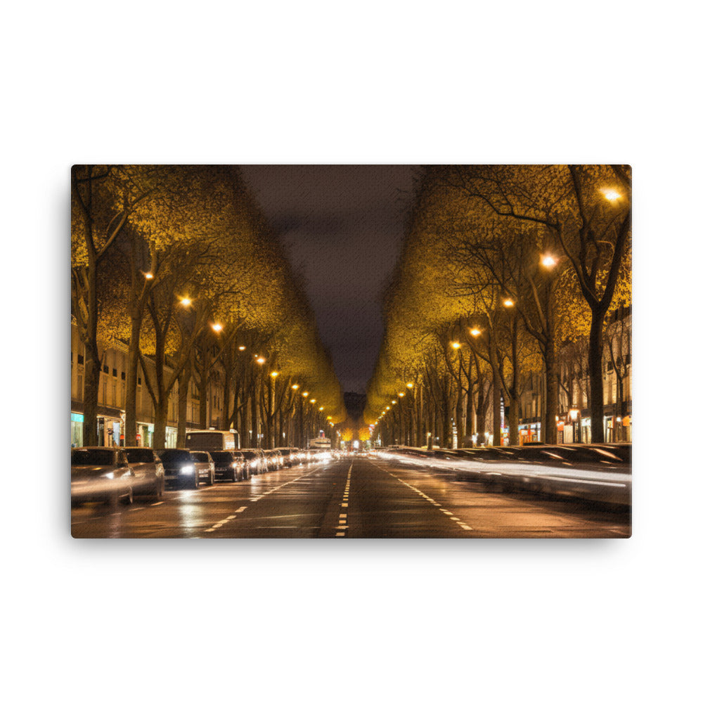 Artistic Avenue des Champs lyses canvas - Posterfy.AI
