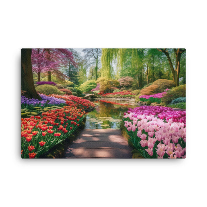 The Colorful Gardens canvas - Posterfy.AI