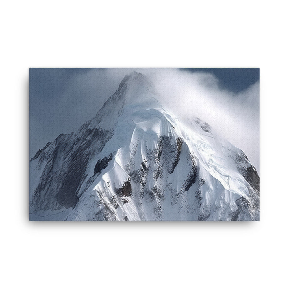 Snowy Mountain Peak canvas - Posterfy.AI