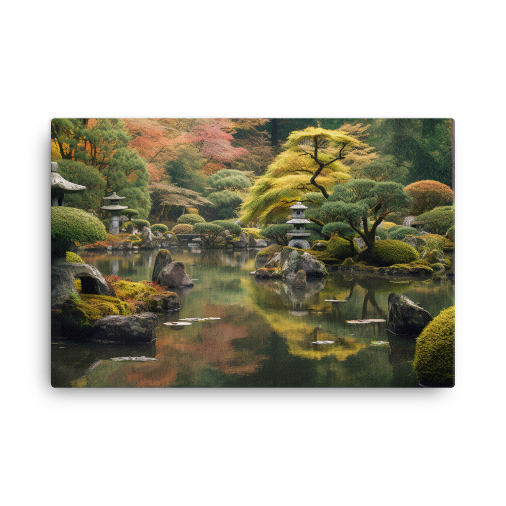 Enchanting Japanese Gardens canvas - Posterfy.AI