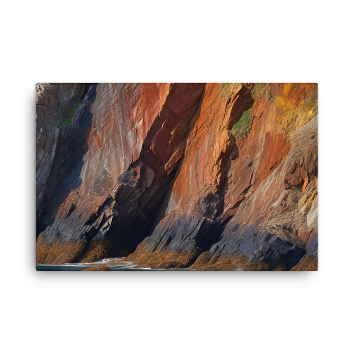 Dramatic Coastal Cliffs canvas - Posterfy.AI