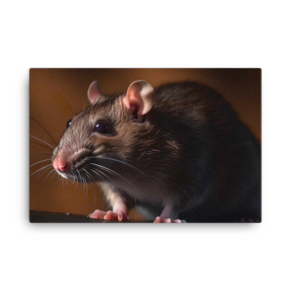 Brown Rat Portrait canvas - Posterfy.AI