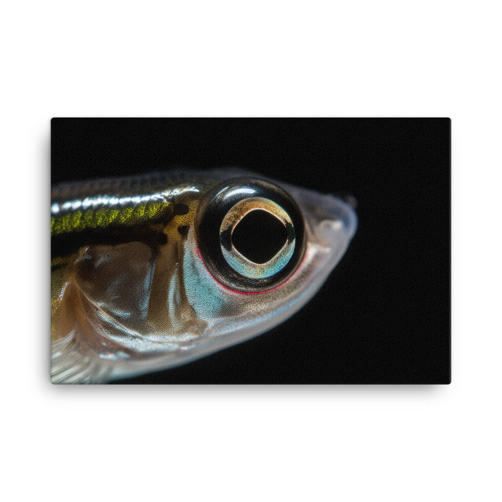 Close-Up of Majestic Zebrafish canvas - Posterfy.AI