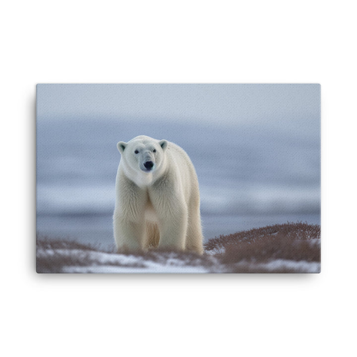 The regal beauty of the Polar Bear canvas - Posterfy.AI