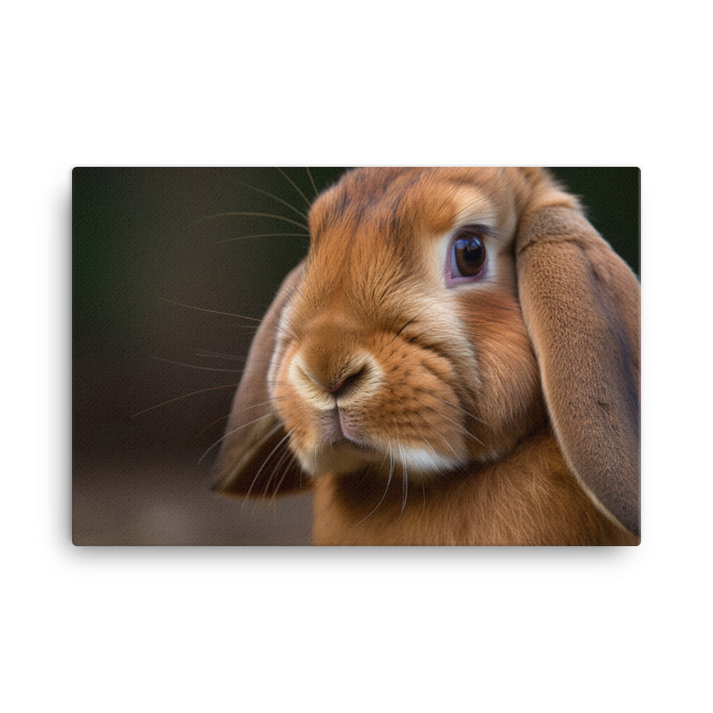 French Lop Portrait canvas - Posterfy.AI