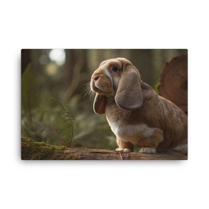English Lop in Nature - A Rustic Beauty canvas - Posterfy.AI