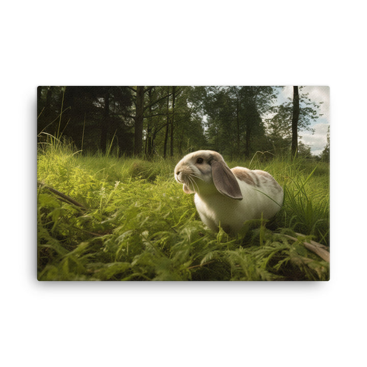 English Lop in Nature - A Rustic Beauty canvas - Posterfy.AI