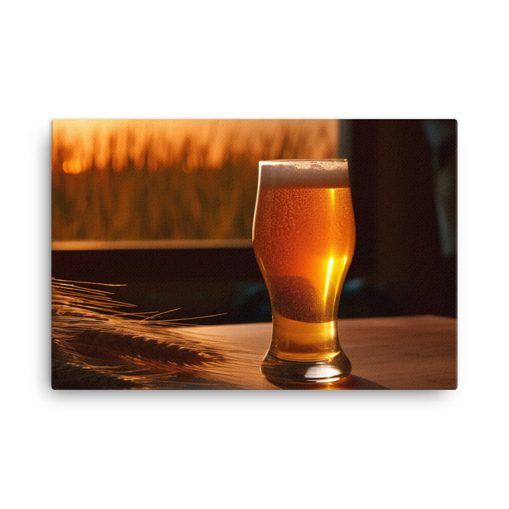 A Light and Refreshing Wheat Beer canvas - Posterfy.AI