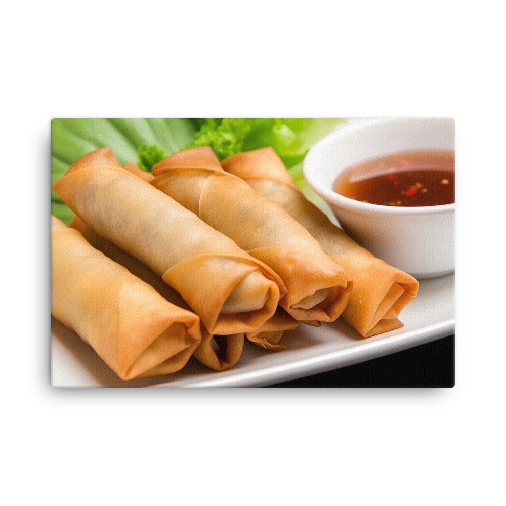 Fried Spring RollsFried Spring Rolls 春卷 canvas - Posterfy.AI