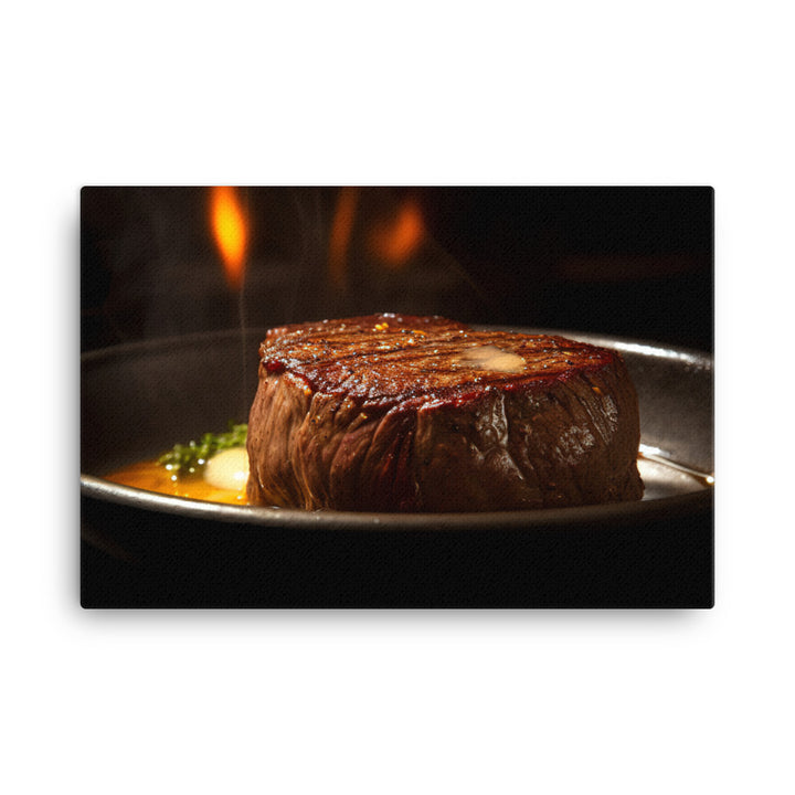 Sizzling Filet Mignon canvas - Posterfy.AI