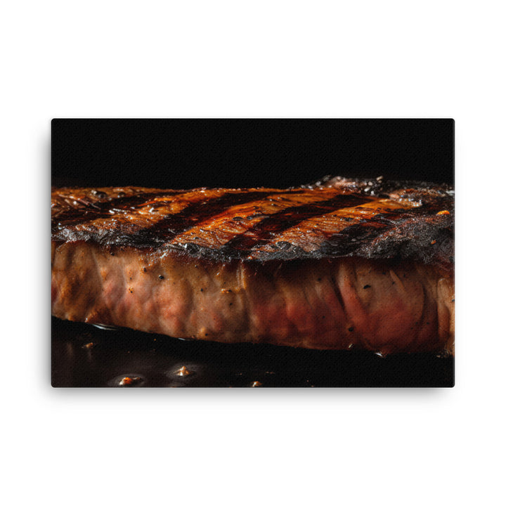 Perfectly Grilled New York Strip canvas - Posterfy.AI