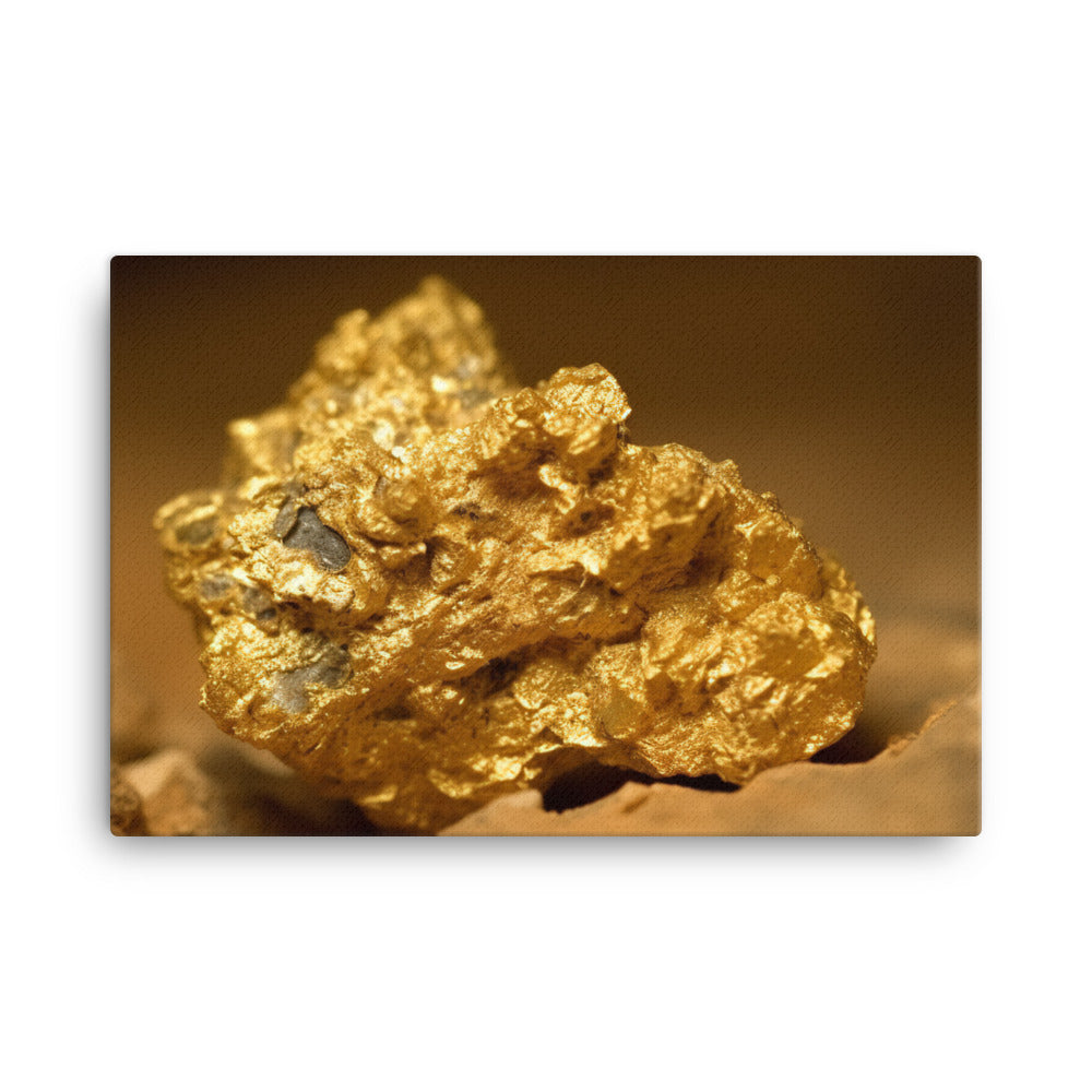 Rough Gold Nuggets canvas - Posterfy.AI
