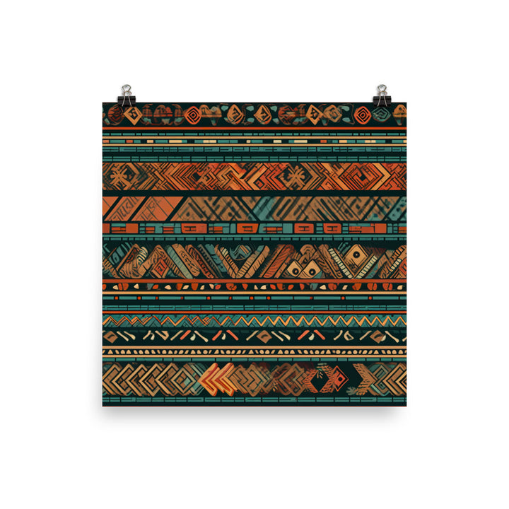 Ethnic Pattern photo paper poster - Posterfy.AI