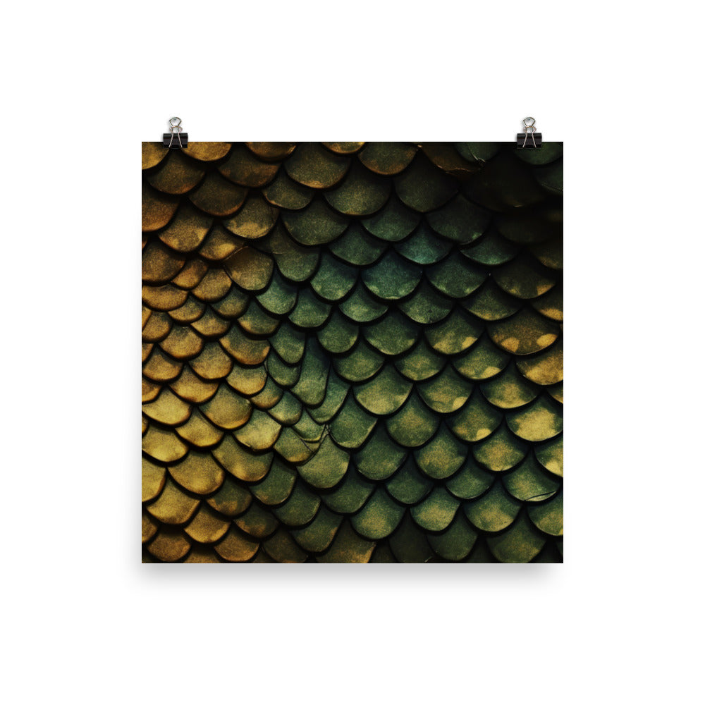 Reptile scales Pattern photo paper poster - Posterfy.AI