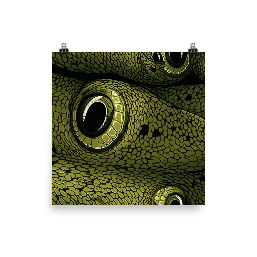 Reptile Pattern photo paper poster - Posterfy.AI