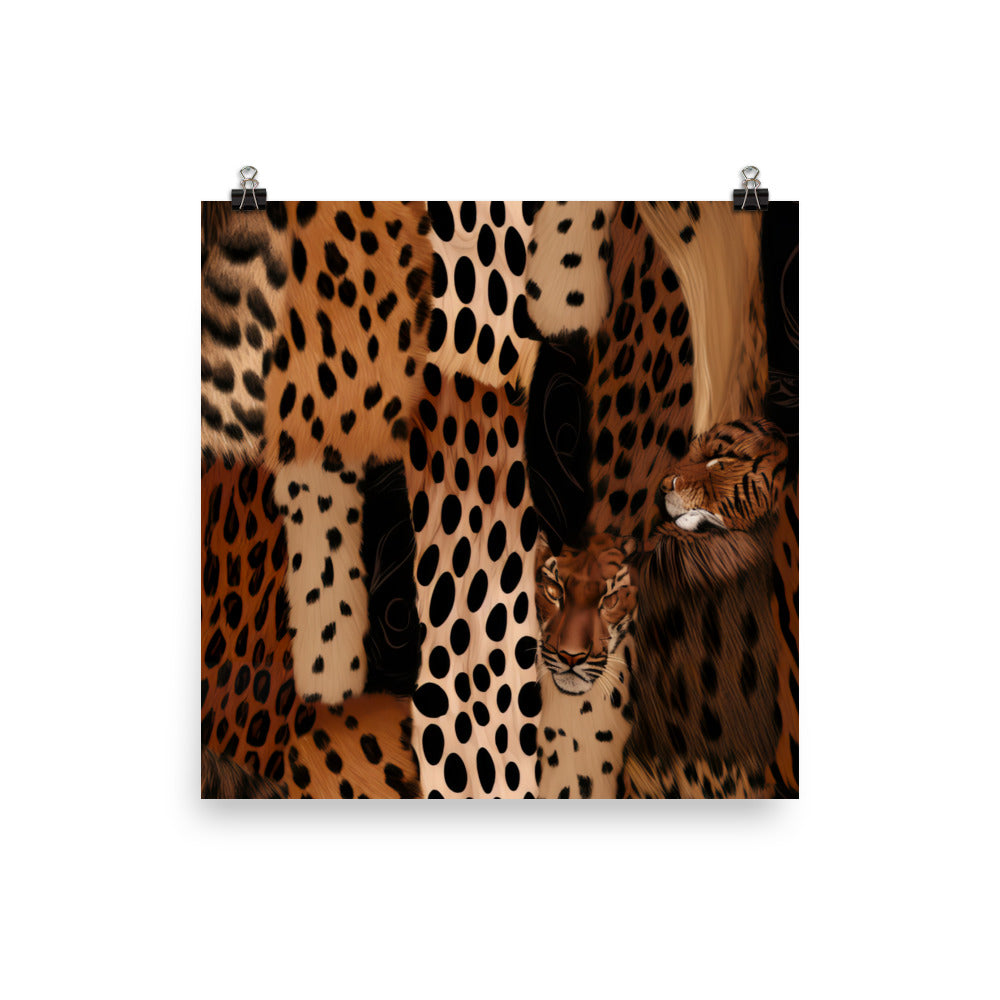 Animal Skins Pattern photo paper poster - Posterfy.AI