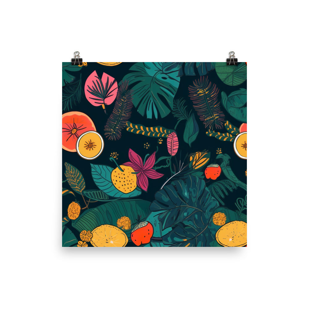 Tropical Pattern photo paper poster - Posterfy.AI