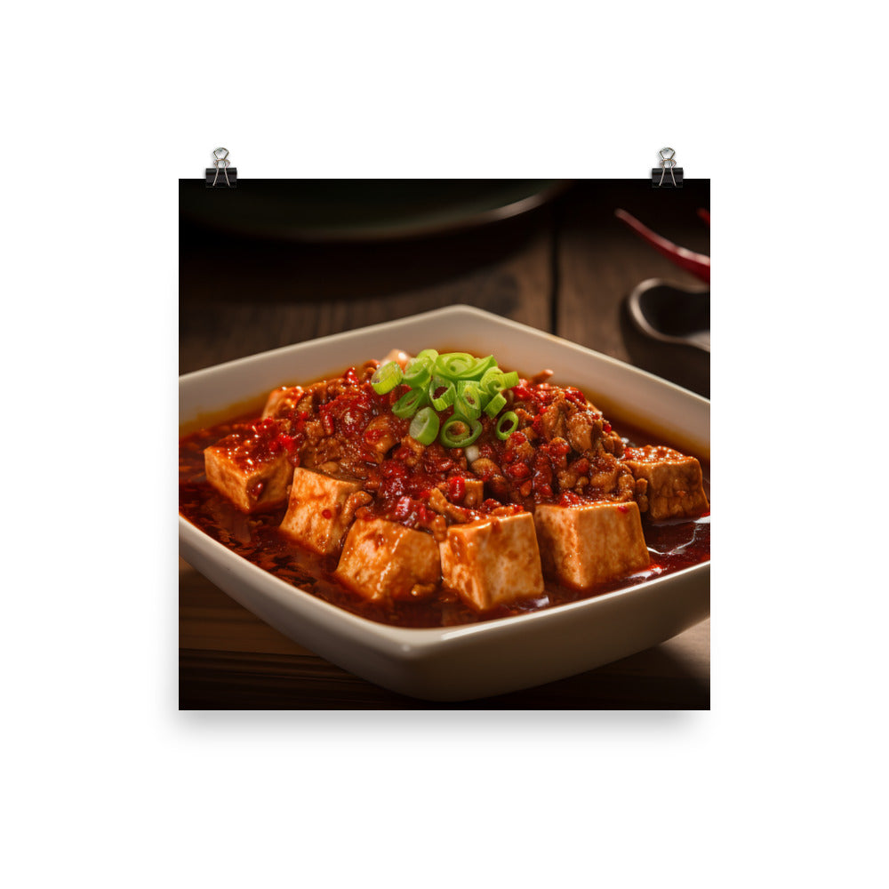 Mapo Tofu 麻婆豆腐 photo paper poster - Posterfy.AI