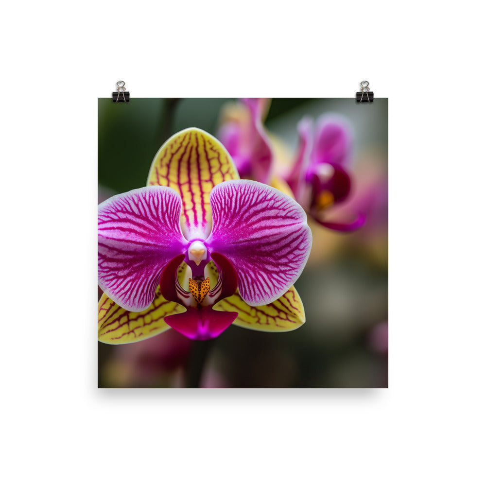 Orchid Colors in Bloom photo paper poster - Posterfy.AI