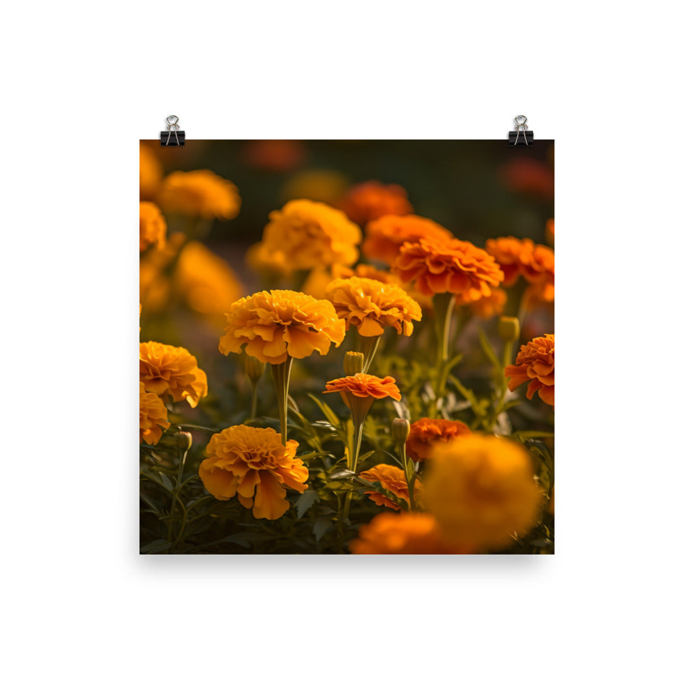 The Warmth of Marigolds photo paper poster - Posterfy.AI
