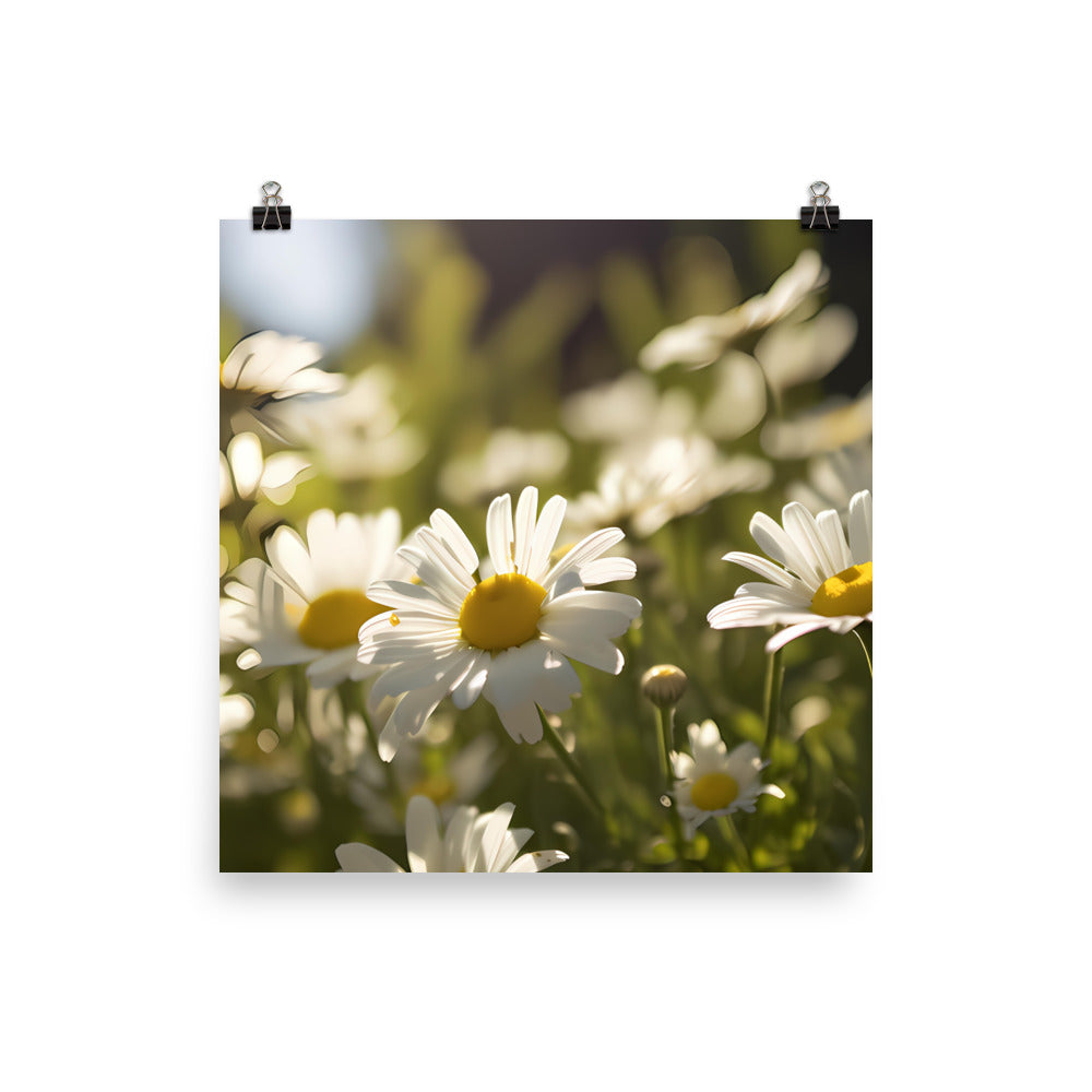 Dazzling Daisies photo paper poster - Posterfy.AI