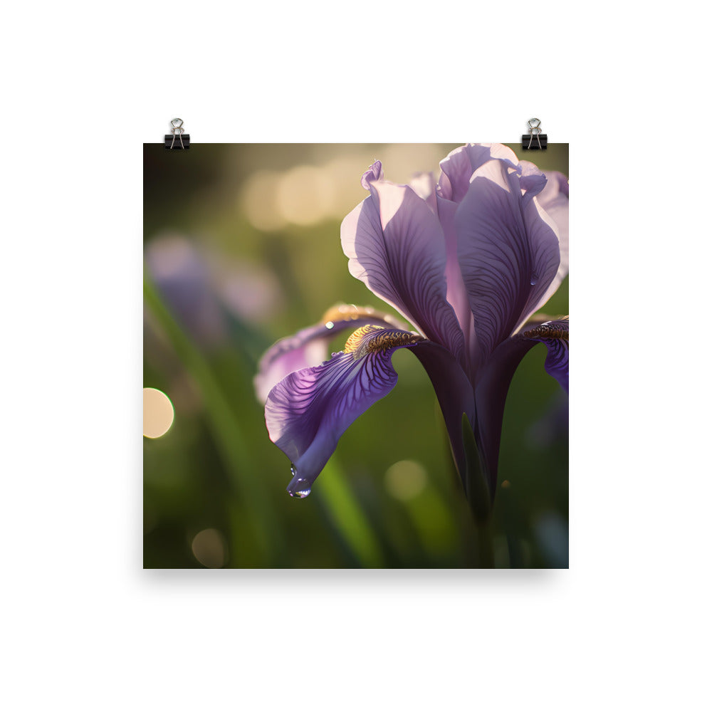 Purple Majesty botanical photo paper poster - Posterfy.AI
