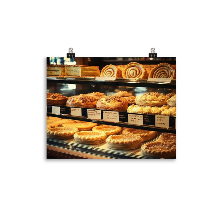 Freshly baked meat pies photo paper poster - Posterfy.AI