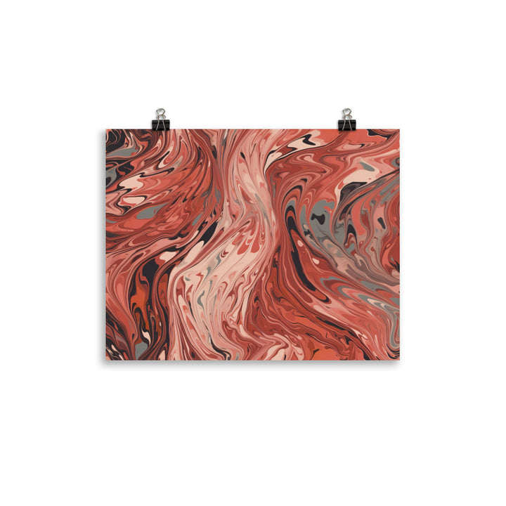 Marbled Pattern photo paper poster - Posterfy.AI