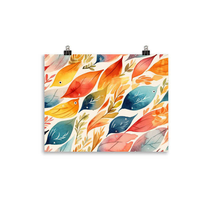 Watercolor Pattern photo paper poster - Posterfy.AI