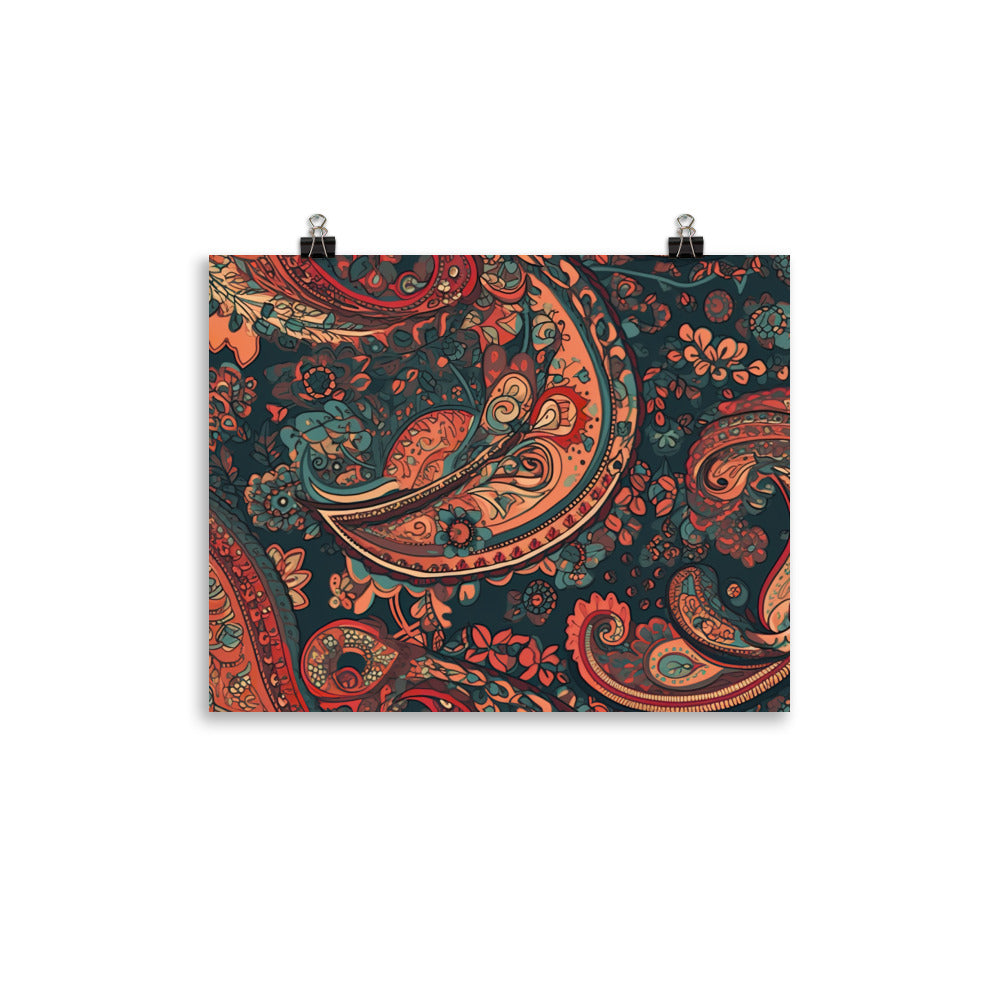 Paisley Pattern photo paper poster - Posterfy.AI