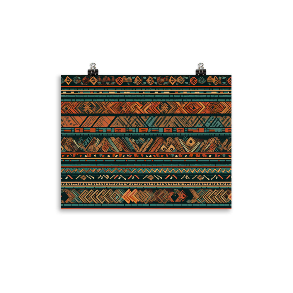 Ethnic Pattern photo paper poster - Posterfy.AI