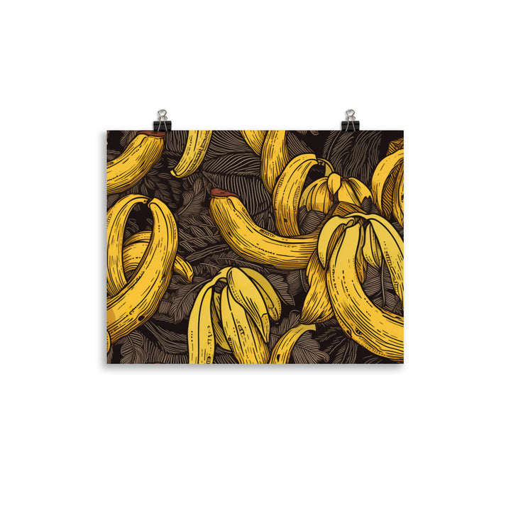 Bananas Pattern photo paper poster - Posterfy.AI