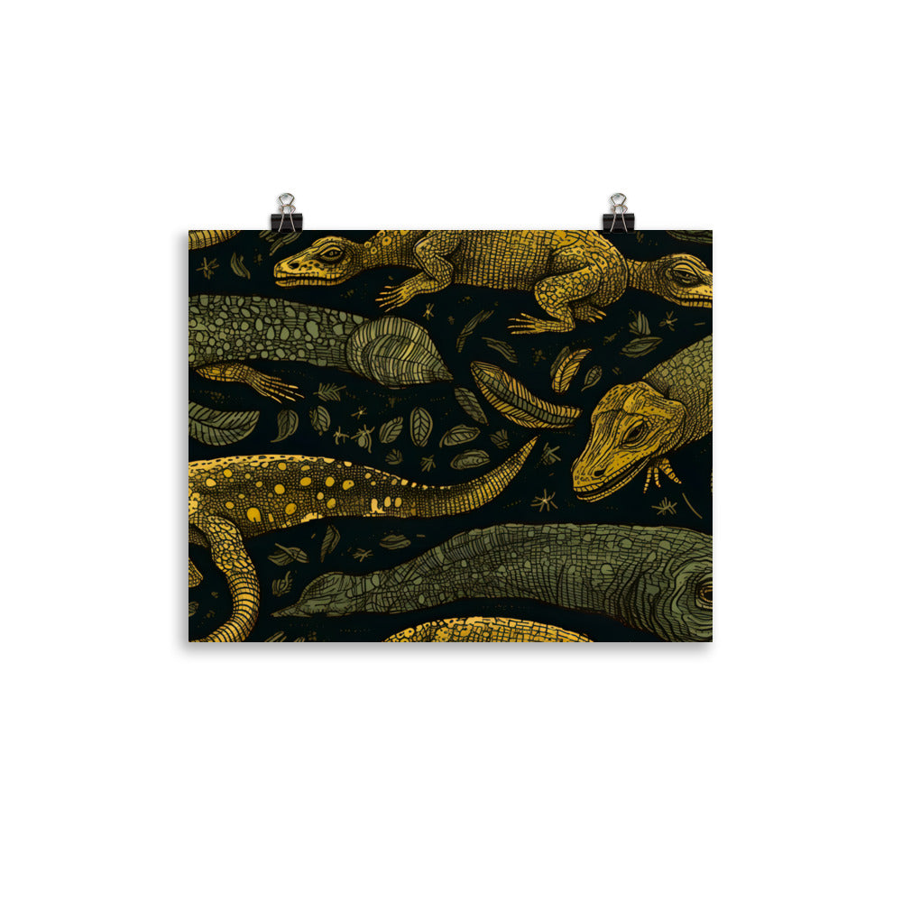 Reptile Pattern photo paper poster - Posterfy.AI