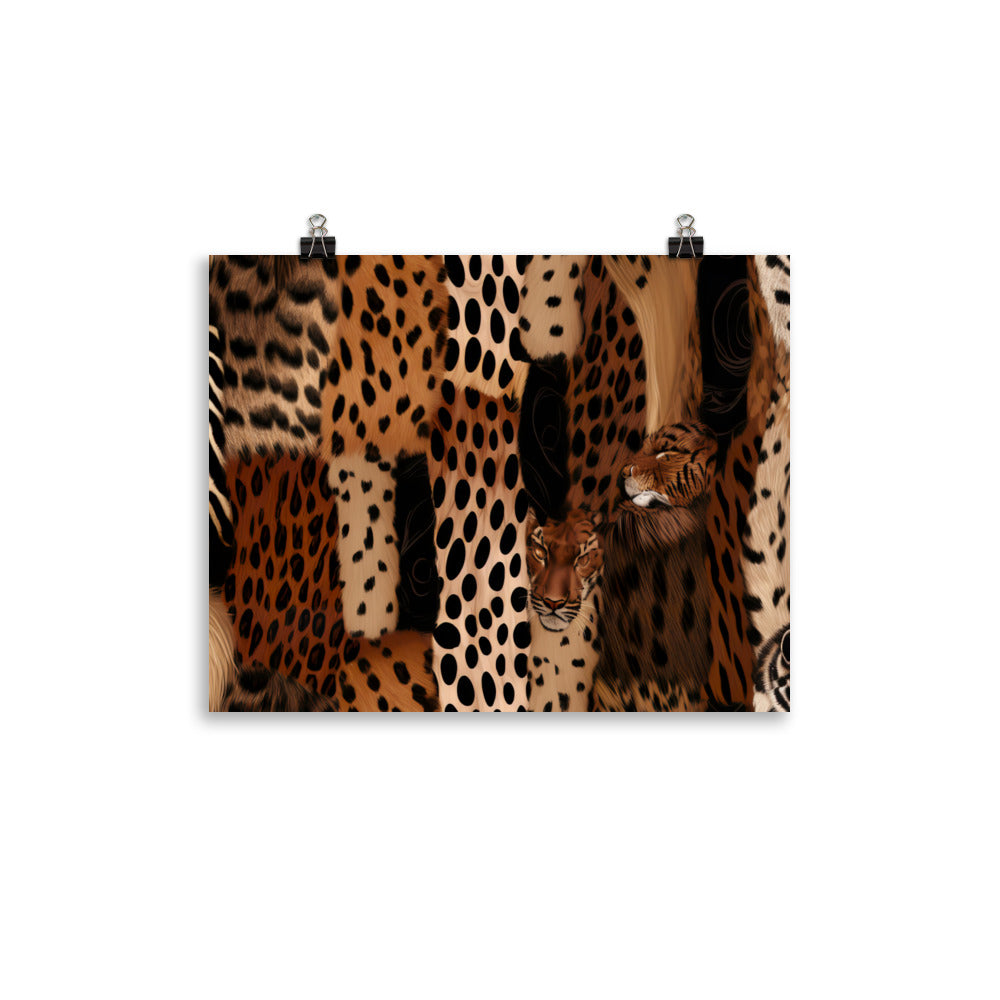 Animal Skins Pattern photo paper poster - Posterfy.AI