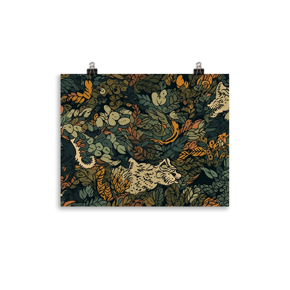 Animal Camouflage Pattern photo paper poster - Posterfy.AI