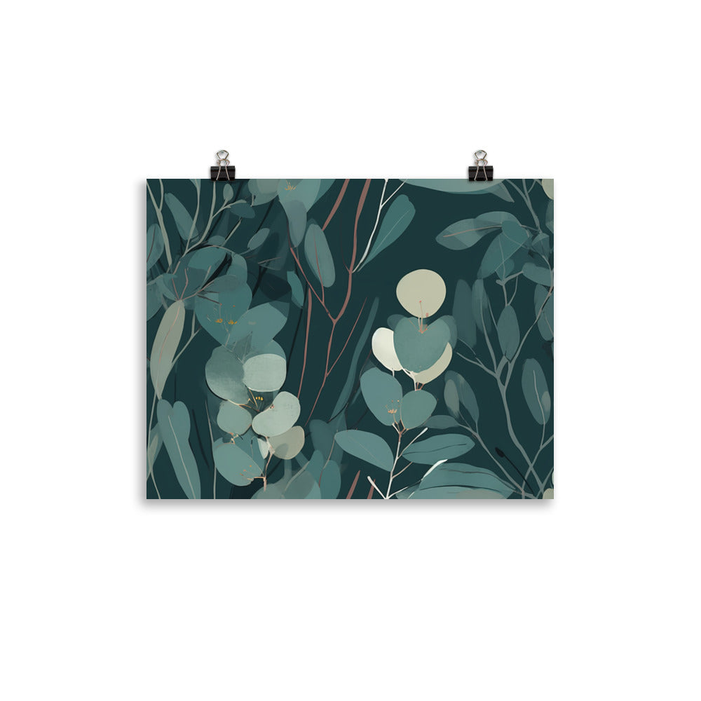 Eucalyptus Pattern photo paper poster - Posterfy.AI