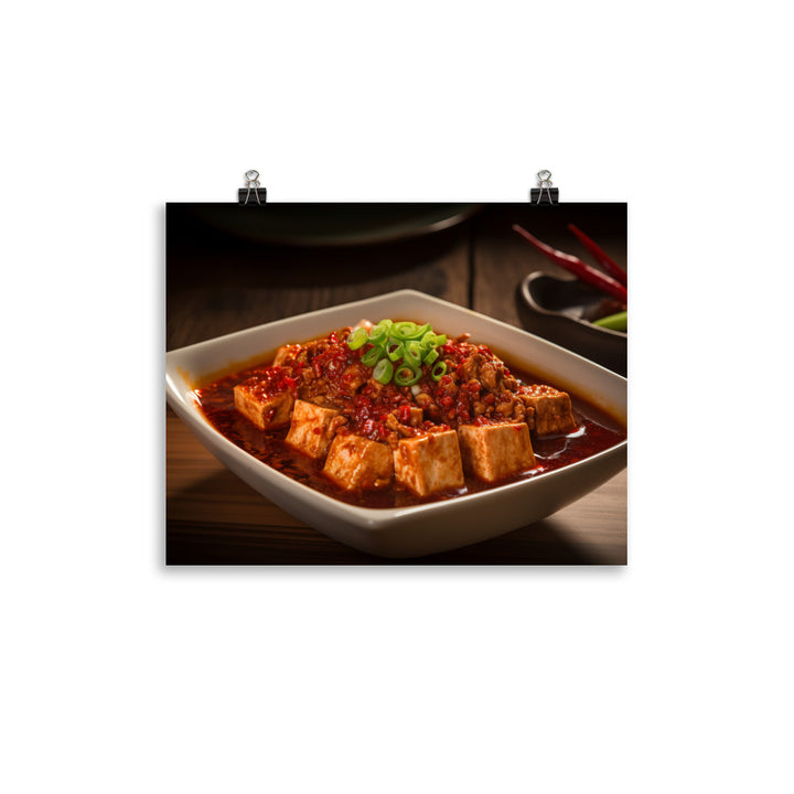 Mapo Tofu 麻婆豆腐 photo paper poster - Posterfy.AI