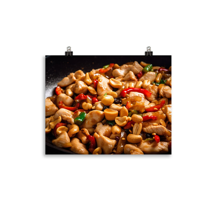 Kung Pao Chicken 宮保雞丁 photo paper poster - Posterfy.AI