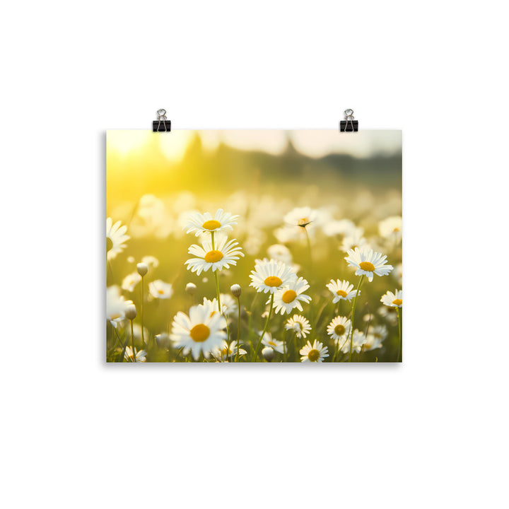 A Sea of Daisies photo paper poster - Posterfy.AI