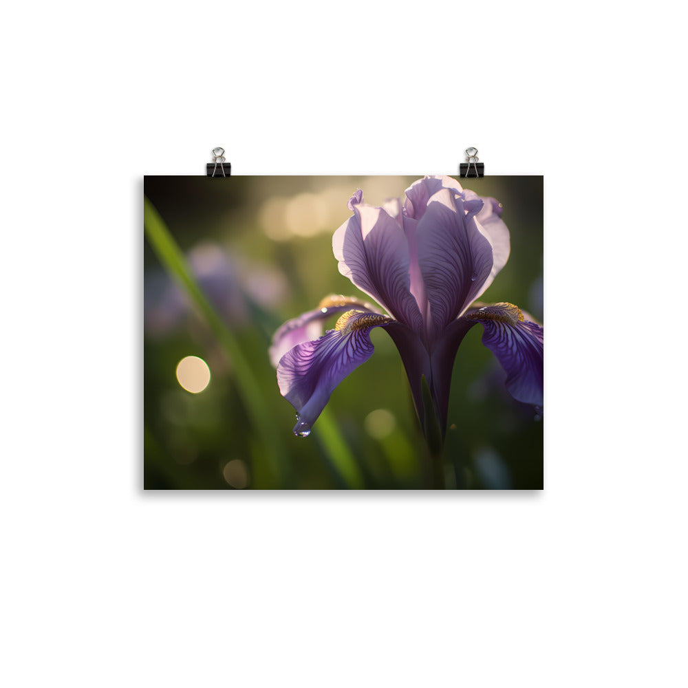 Purple Majesty botanical photo paper poster - Posterfy.AI