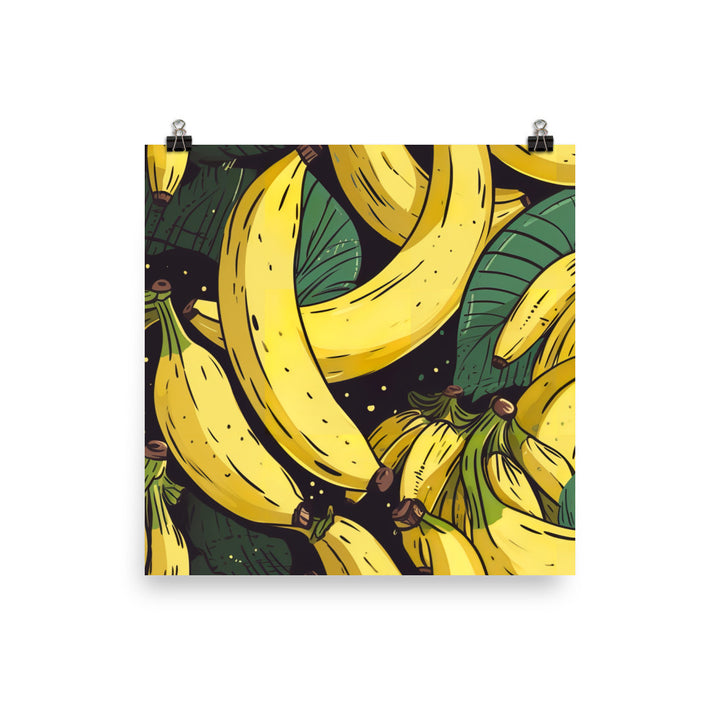 Bananas Pattern photo paper poster - Posterfy.AI