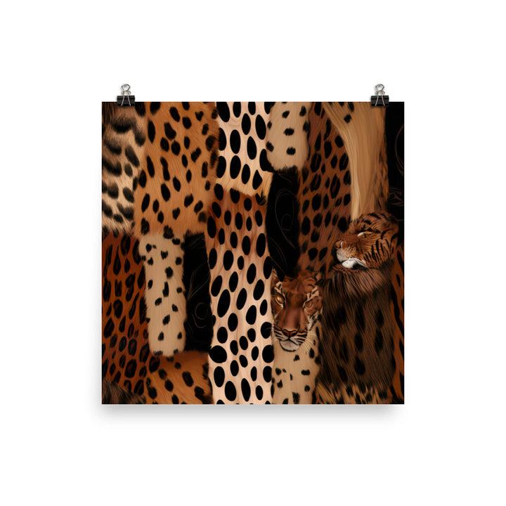 Animal Skins Pattern photo paper poster - Posterfy.AI