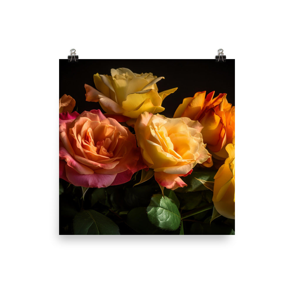 Radiant Roses photo paper poster - Posterfy.AI