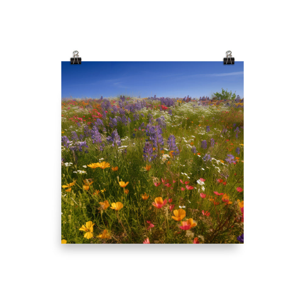 Wildflower Wonderland photo paper poster - Posterfy.AI