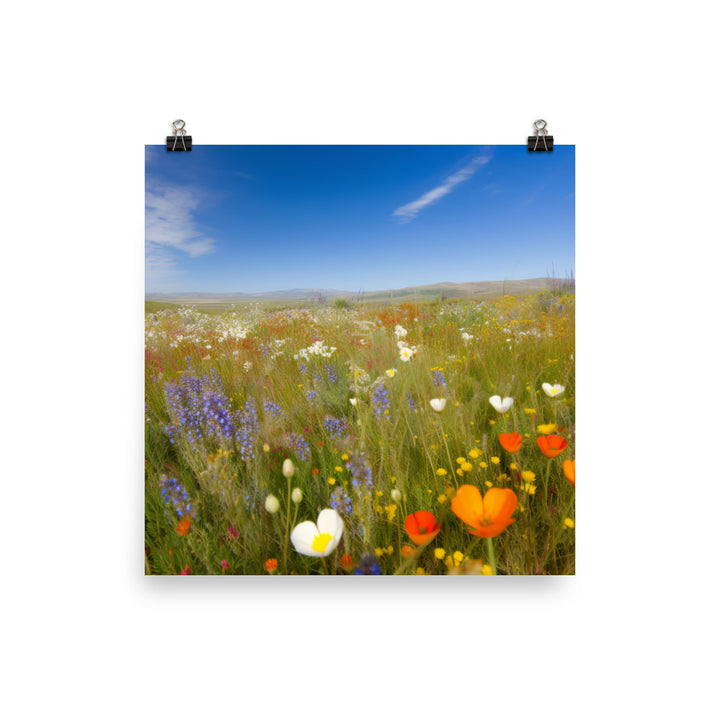 Wildflower Wonderland photo paper poster - Posterfy.AI