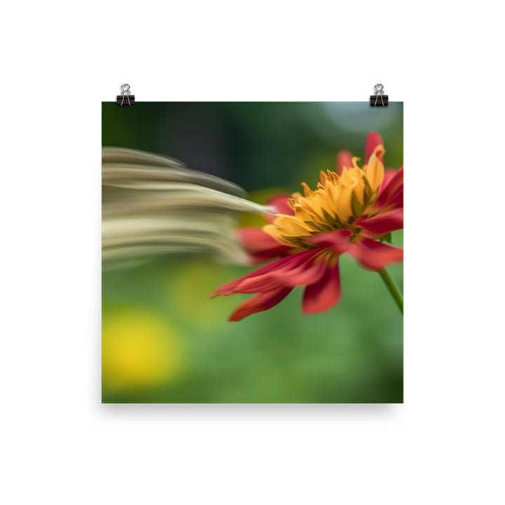 Petals in Motion photo paper poster - Posterfy.AI